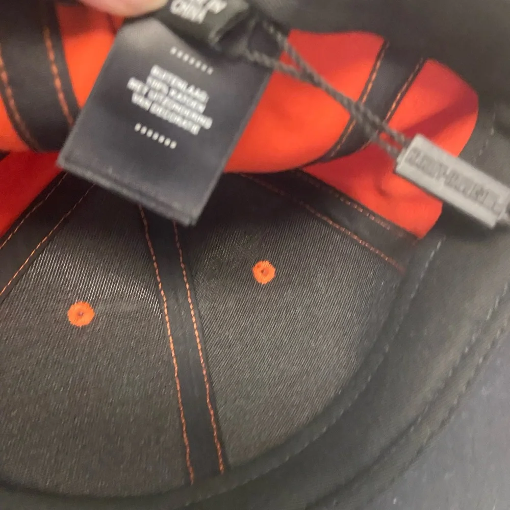 Harley Davidson NWT Logo patch cap Sz:7 Sz:XS